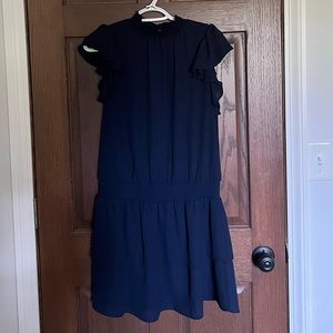 dark blue dress